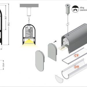 LED Profile NAMI23 CD-9